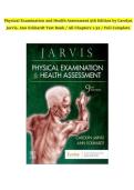 Test Bank for Physical Examination and Health Assessment 9th Edition by Carolyn Jarvis and Ann Eckhardt &ndash; All Chapters 1&ndash;32 Complete