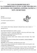WGU D236 PATHOPHYSIOLOGY OA COMPREHENSIVE STUDY GUIDE FOR 2026 &vert;ALL QUESTIONS AND VERIFIED ANSWERS &vert; RATED A&plus; &vert; NEW AND REVISED