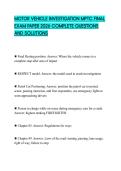 MOTOR VEHICLE INVESTIGATION MPTC FINAL EXAM PAPER 2026 COMPLETE QUESTIONS AND SOLUTIONSMOTOR VEHICLE INVESTIGATION MPTC FINAL EXAM PAPER 2026 COMPLETE QUESTIONS AND SOLUTIONS