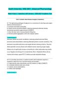 South University NSG 6001 Advanced Pharmacology Week 4 Quiz 2 &vert; Questions with Answers &vert; 2026&sol;2027 Academic Year