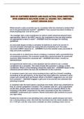 RISE UP CUSTOMER SERVICE AND SALES ACTUAL EXAM QUESTIONS WITH COMPLETE SOLUTION GUIDE &lpar;A&plus; GRADED 100&percnt; VERIFIED&rpar; LATEST VERSION 2026&excl;&excl;