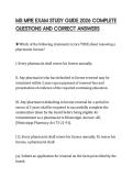 MS MPJE EXAM STUDY GUIDE 2026 COMPLETE QUESTIONS AND CORRECT ANSWERS