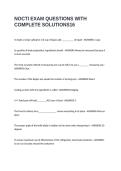 NOCTI EXAM QUESTIONS WITH COMPLETE SOLUTIONS