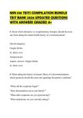 MSN 610 TESTS COMPILATION BUNDLE TEST BANK 2026 UPDATED QUESTIONS WITH ANSWERS GRADED A&plus;