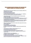 MERA CUSTOMER SERVICE SCREENING TEST QUESTIONS AND CORRECT ANSWERS 100&percnt; VERIFIED 2026 UPDATE&excl;&excl;