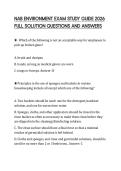 NAB ENVIRONMENT EXAM STUDY GUIDE 2026 FULL SOLUTION QUESTIONS AND ANSWERS