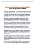 RISE UP &lpar;CUSTOMER SERVICE CLASS&rpar; NEW EXAM STUDY SET WITH 100&percnt; VERIFIED&excl;&excl;