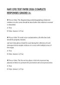 NAFI CFEI TEST PAPER 2026 COMPLETE RESPONSES GRADED A&plus;