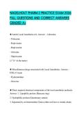 NAGELHOUT PHARM 2 PRACTICE EXAM 2026 FULL QUESTIONS AND CORRECT ANSWERS GRADED A&plus;