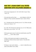 NAO TEST 4 EXAM SCRIPT 2026 TESTED QUESTIONS WITH SOLUTIONS GRADED A&plus;