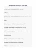 Straighterline Nutrition 101 Final Exam Quiz with Solutions&period;