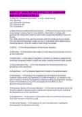 BODY ART UPDATED EVALUATION TEST QUESTIONS AND SOLUTIONS RATED