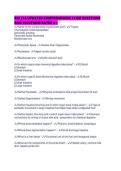 BIO 256 UPDATED COMPREHENSIVE EXAM QUESTIONS AND SOLUTIONS RATED