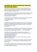 CALIFORNIA RPF UPDATED EXAMS SCRIPT QUESTIONS AND SOLUTIONS RATED