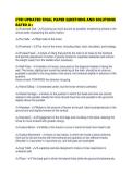 CTRI UPDATED FINAL PAPER QUESTIONS AND SOLUTIONS RATED 