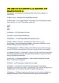 CTRI UPDATED EVALUATION EXAM QUESTIONS AND SOLUTIONS RATED