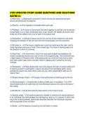 CTRI UPDATED STUDY GUIDE QUESTIONS AND SOLUTIONS RATED