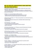 KNH 188 UPDATED COMPREHENSIVE EXAM QUESTIONS AND SOLUTIONS RATED