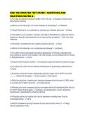 KNH 188 UPDATED TEST PAPER 1 QUESTIONS AND SOLUTIONS RATED
