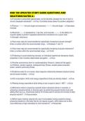 KNH 188 UPDATED STUDY GUIDE QUESTIONS AND SOLUTIONS RATED