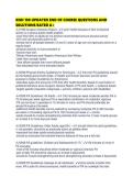 KNH 188 UPDATED END OF COURSE QUESTIONS AND SOLUTIONS RATED