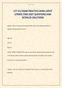 CCT CCI EXAM PRACTICE EXAM LATEST UPDATE 2026-2027 QUESTIONS AND DETAILED SOLUTIONS