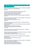 MHA 705 UPDATED TEST EVALUATION QUESTIONS AND SOLUTIONS RATED