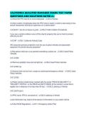 CALIFORNIA QUALIFIED MANAGER EXAMS TEST PAPER QUESTIONS AND SOLUTIONS RATED