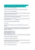 CALIFORNIA QUALIFIED MANAGER UPDATED END OF COURSE QUESTIONS AND SOLUTIONS RATED