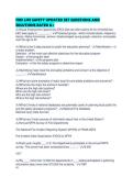 FIRE LIFE SAFETY UPDATED SET QUESTIONS AND SOLUTIONS RATED