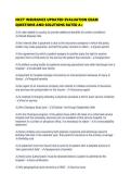 NCCT INSURANCE UPDATED EVALUATION EXAM QUESTIONS AND SOLUTIONS RATED 