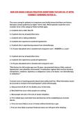 NUR 229 EXAM 2 NCLEX PRACTICE QUESTIONS TAYLOR CH&period; 27 WITH CORRECT ANSWERS RATED A&plus; 