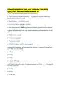 SSI OPEN WATER LATEST 2026 EXAMINATION SETS QUESTIONS AND ANSWERS MARKED