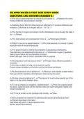 SSI OPEN WATER LATEST 2026 STUDY GUIDE QUESTIONS AND ANSWERS MARKED