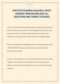CON 2370 Simplified Acquisition LATEST UPDATED VERSION 2026-2027 ALL QUESTIONS AND CORRECT DETAILED