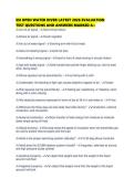 SSI OPEN WATER DIVER LATEST 2026 EVALUATION TEST QUESTIONS AND ANSWERS MARKED