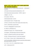 MDCB LATEST 2026 EXAM STUDY GUIDE QUESTIONS AND ANSWERS MARKED