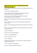 MDCB LATEST 2026 TEST PAPER QUESTIONS AND ANSWERS MARKED