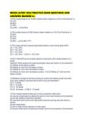 MDCB LATEST 2026 PRACTICE EXAM QUESTIONS AND ANSWERS MARKED