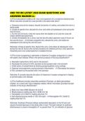 HESI 799 RN LATEST 2026 EXAM QUESTIONS AND ANSWERS MARKED