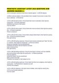 PROSTHETIC ASSISTANT LATEST 2026 QUESTIONS AND ANSWERS MARKED