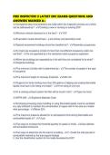 FIRE INSPECTOR II LATEST EOC EXAMS QUESTIONS AND ANSWERS MARKED