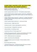 ILLINOIS PUBLIC ADJUSTER LATEST 2026 EXAM STUDY GUIDE QUESTIONS AND ANSWERS