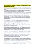 ILLINOIS PUBLIC ADJUSTER LATEST 2026 QUESTIONS AND ANSWERS MARKED