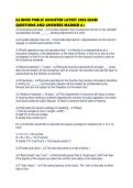 ILLINOIS PUBLIC ADJUSTER LATEST 2026 EXAM QUESTIONS AND ANSWERS MARKED