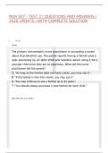 NUR 507 - TEST 3 &vert; QUESTIONS AND ANSWERS &vert; 2026 UPDATE &vert; WITH COMPLETE SOLUTION