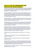 BLEA 873 LATEST 2026 COMPREHENSIVE EXAM QUESTIONS AND ANSWERS MARKED