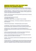 ARKANSAS ADJUSTER LATEST 2026 STUDY GUIDE QUESTIONS AND ANSWERS MARKED