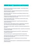 NR606 Week 7 Questions and Answers