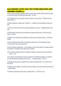 AAA DRIVERS LATEST 2026 TEST PAPER QUESTIONS AND ANSWERS SCORED